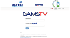 Desktop Screenshot of gamstv.it