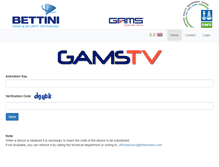 Tablet Screenshot of gamstv.it